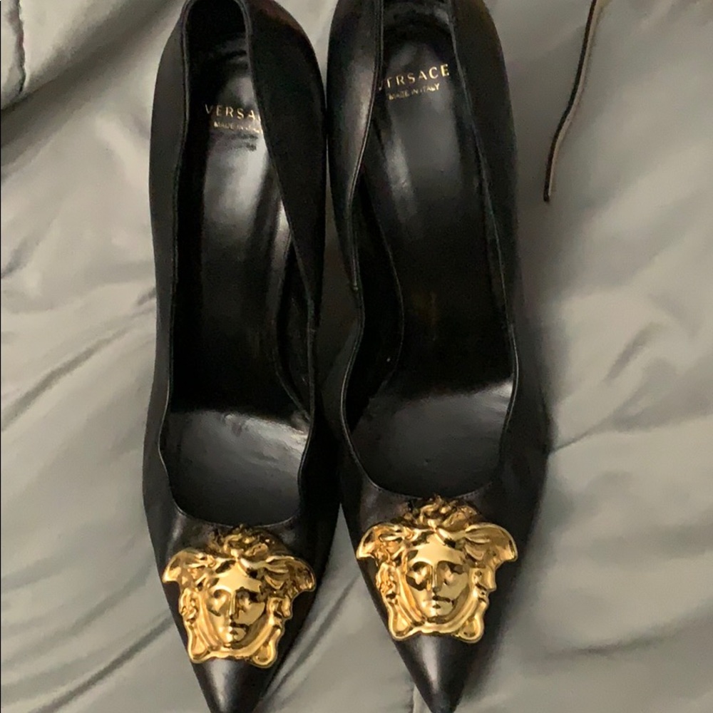Black Versace Heels